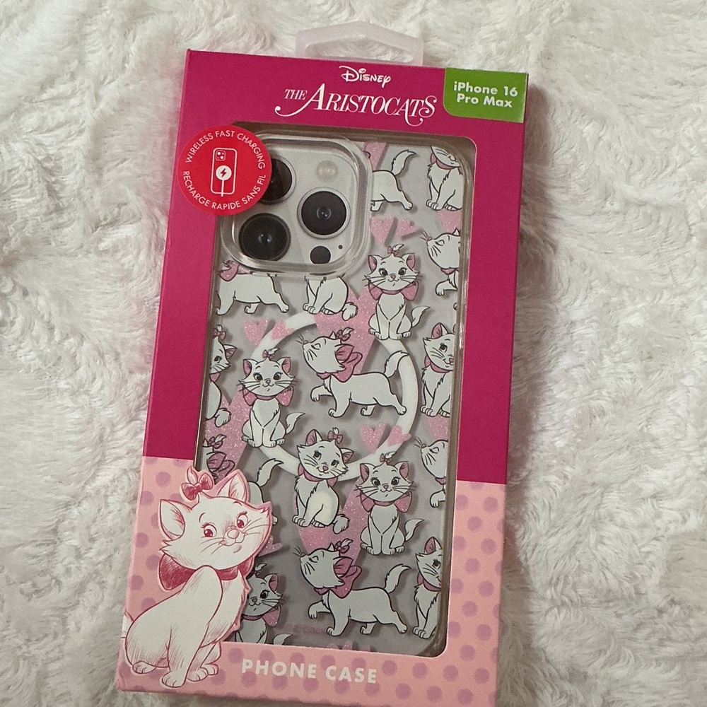 Disney Aristocats Pink and Gray iPhone Case